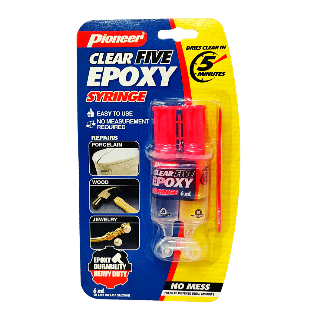 pioneer clear five epoxy syringe