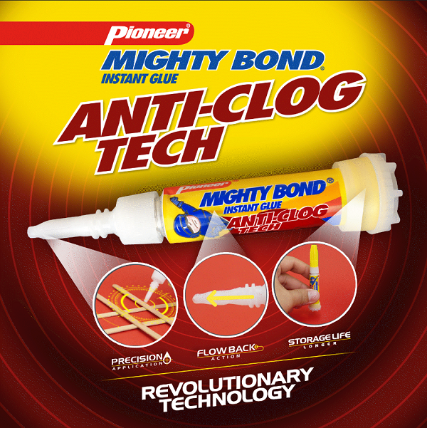 mighty bond anti clog tech features